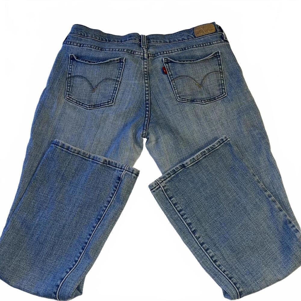 Levi's Bootcut 515 Jeans Classic Blue Denim Light Wash Woman’s Size 12 S/C - Picture 4 of 8